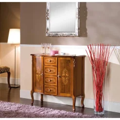 Kombikommode im Barock Design Natale in Nussbaum