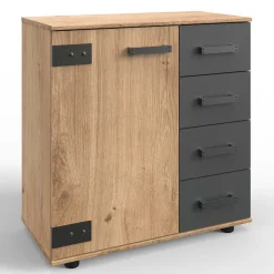 Kombi-Kommode in Plankeneiche Dekor - Enegal