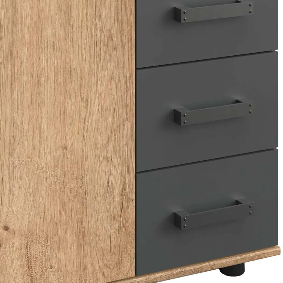 Kombi-Kommode in Plankeneiche Dekor - Enegal