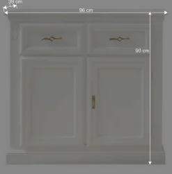 Kombi-Kommode in Weiß - Eli