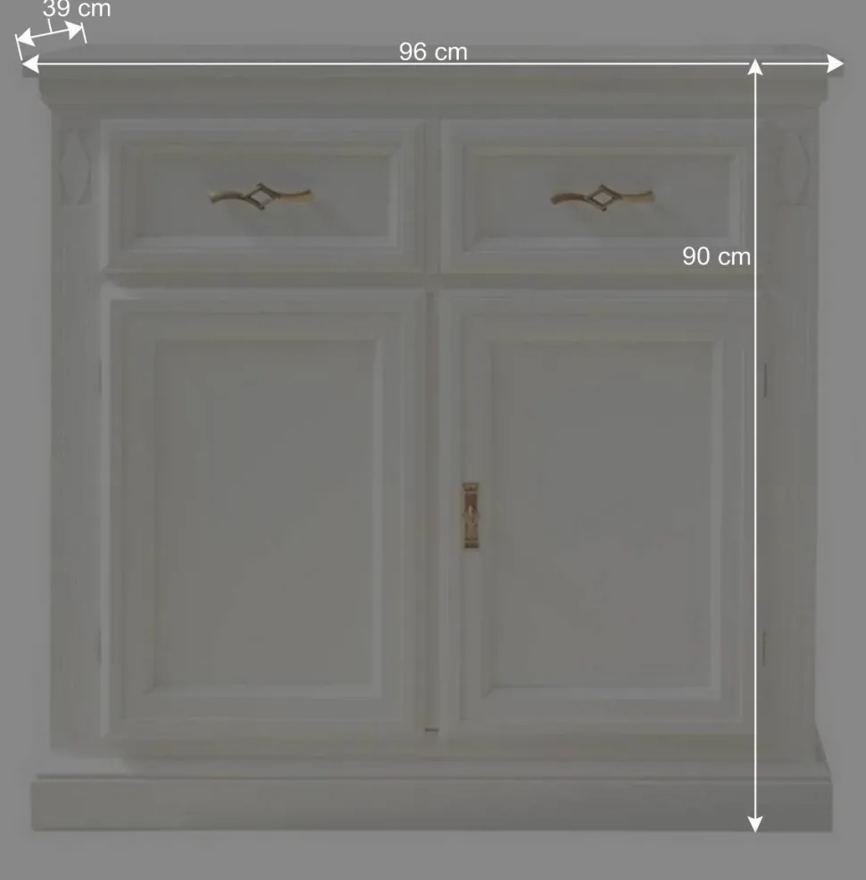 Kombi-Kommode in Weiß - Eli