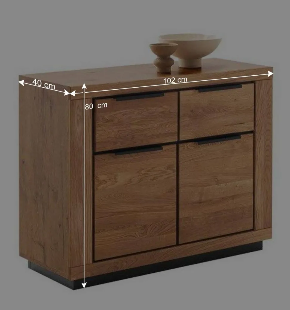 Kombi-Kommode in Wildeiche teilmassiv - Vlacoma