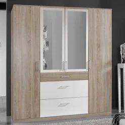 Kombi-Schlafzimmerschrank mit drei Schubladen - Coros