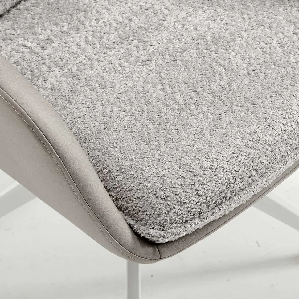 Komfort Esstischsessel in Grau - Basel (2er Set)