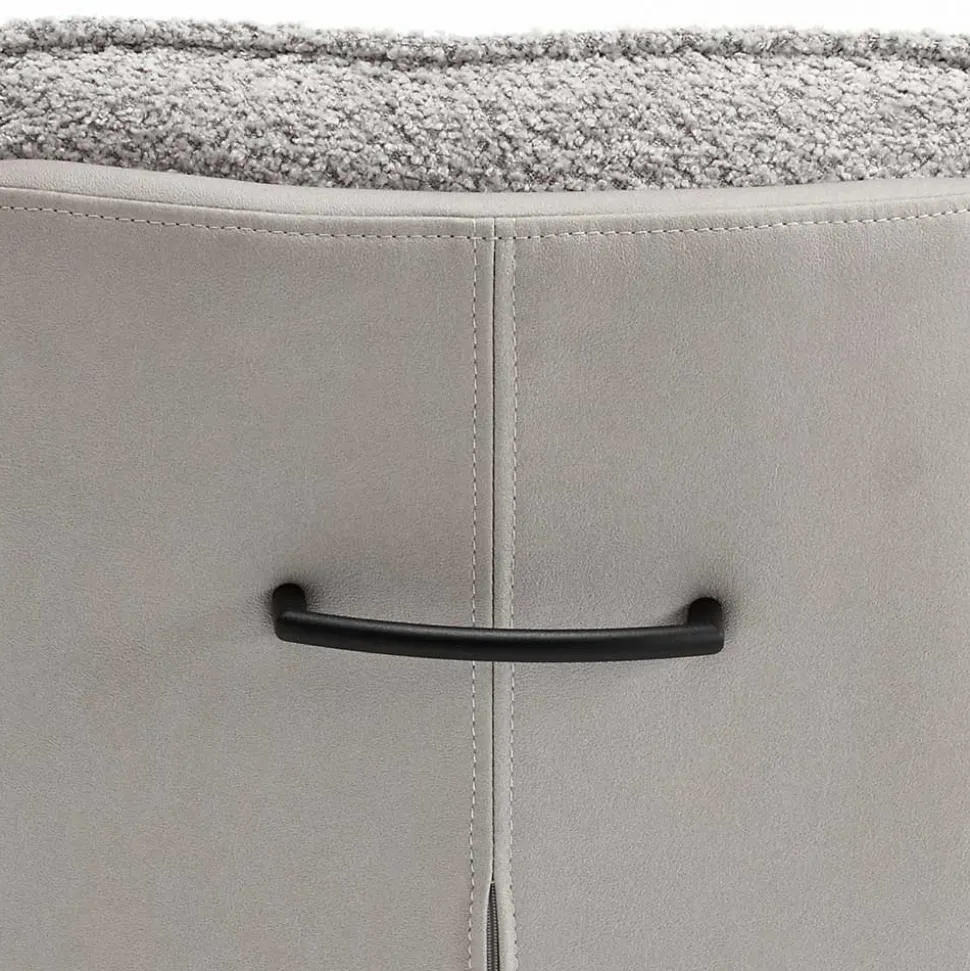 Komfort Esstischsessel in Grau - Basel (2er Set)