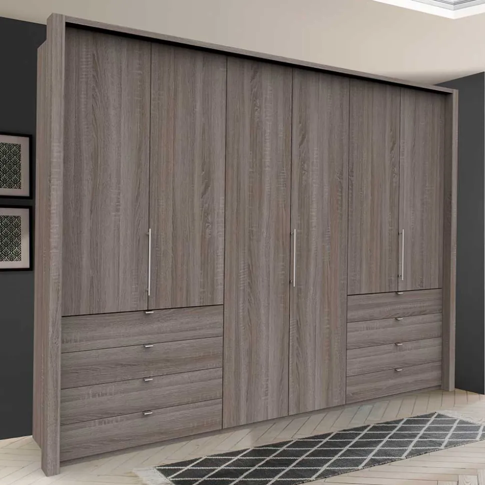 Komfort Kleiderschrank mit acht Schubladen - Crenba