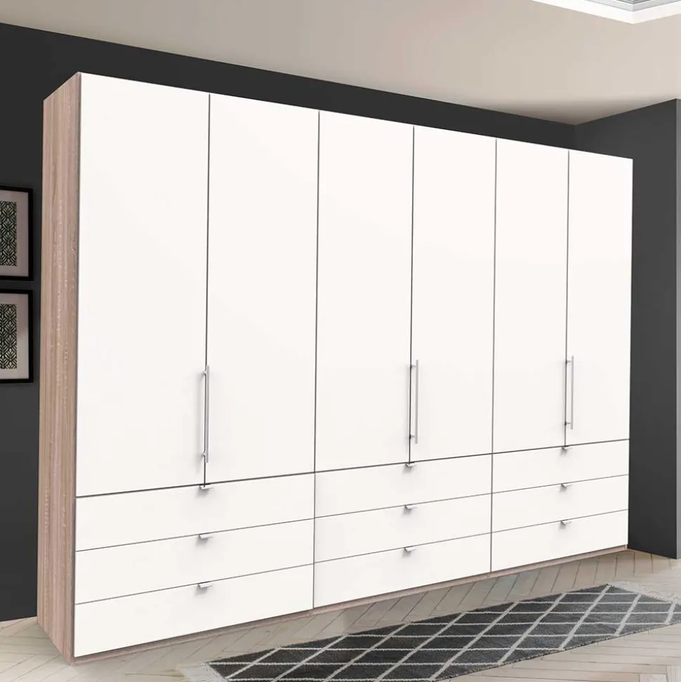 Komfort Kleiderschrank mit drei Falttüren - Vaclyn