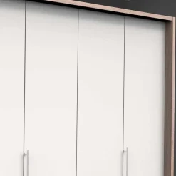 Komfort Kleiderschrank mit drei Falttüren - Vaclyn