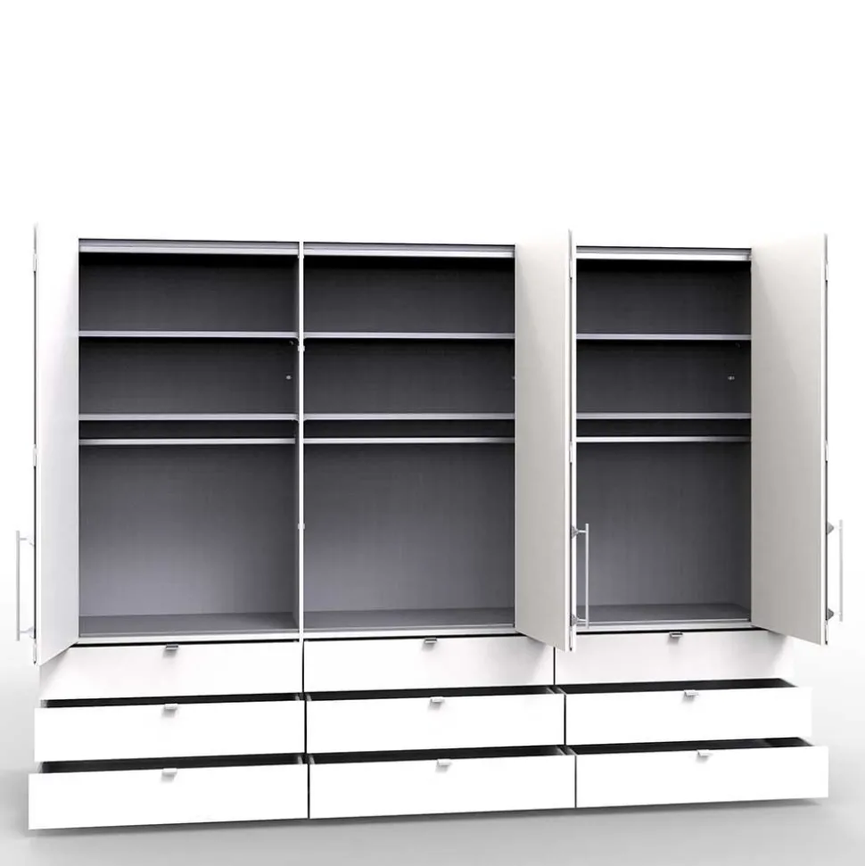 Komfort Kleiderschrank mit drei Falttüren - Vaclyn