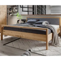 Komfort-Einzelbett in 140x200 aus Wildeiche - Martinez