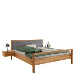 Komfort-Einzelbett in 140x200 aus Wildeiche - Martinez