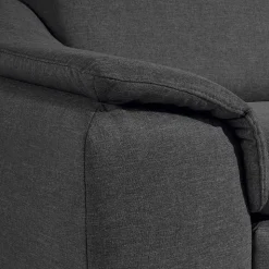 Komfortsessel in Dunkelgrau und Nussbaum - Pelago