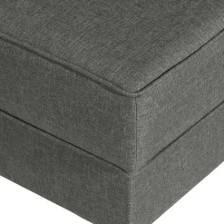 Komfortsessel in Hellgrau mit Buche - Nurcias