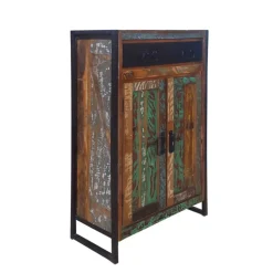 Kommode Ensley in Schwarz Bunt