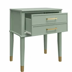 Kommode in Blassgrün mit Gold - Ashbey
