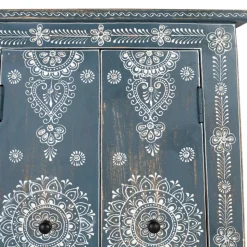 Kommode in Blau mit weißer Bemalung - Fleet