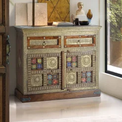 Kommode in Gold und Akazie - Danascov