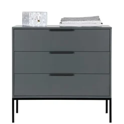 Kommode in Grau & Schwarz - Brazoly