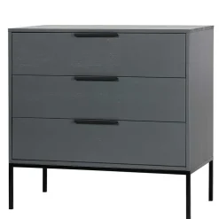 Kommode in Grau & Schwarz - Brazoly