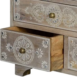 Kommode in Holz White Wash - Troyes