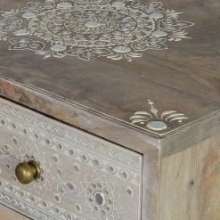 Kommode in Holz White Wash - Troyes