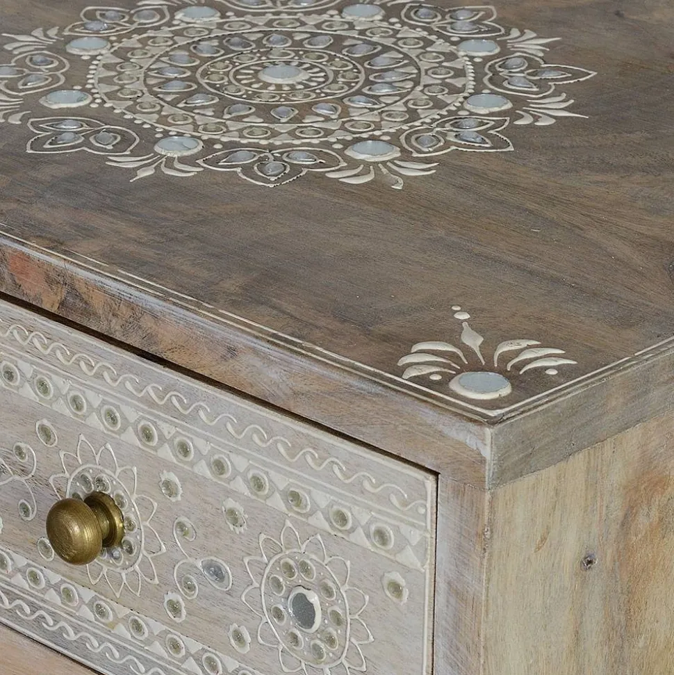 Kommode in Holz White Wash - Troyes