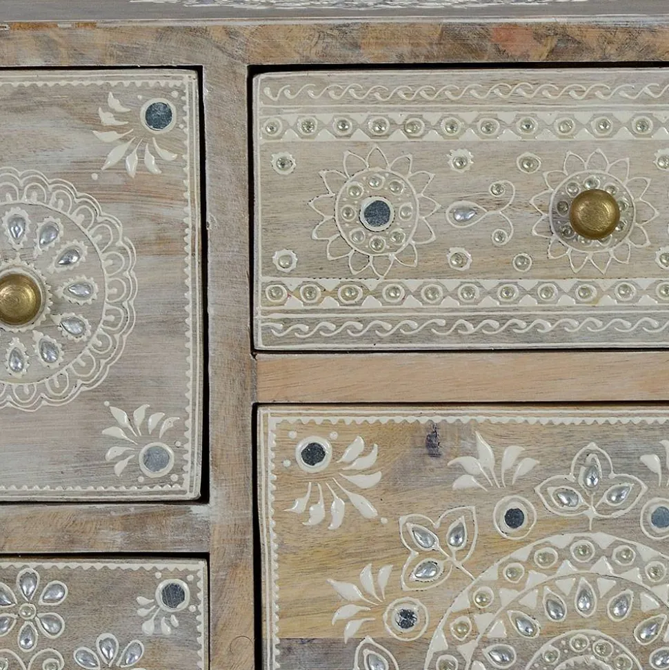 Kommode in Holz White Wash - Troyes