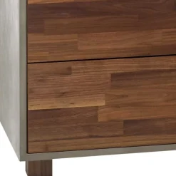 Kommode in Nussbaum und Beton Optik - Giolia