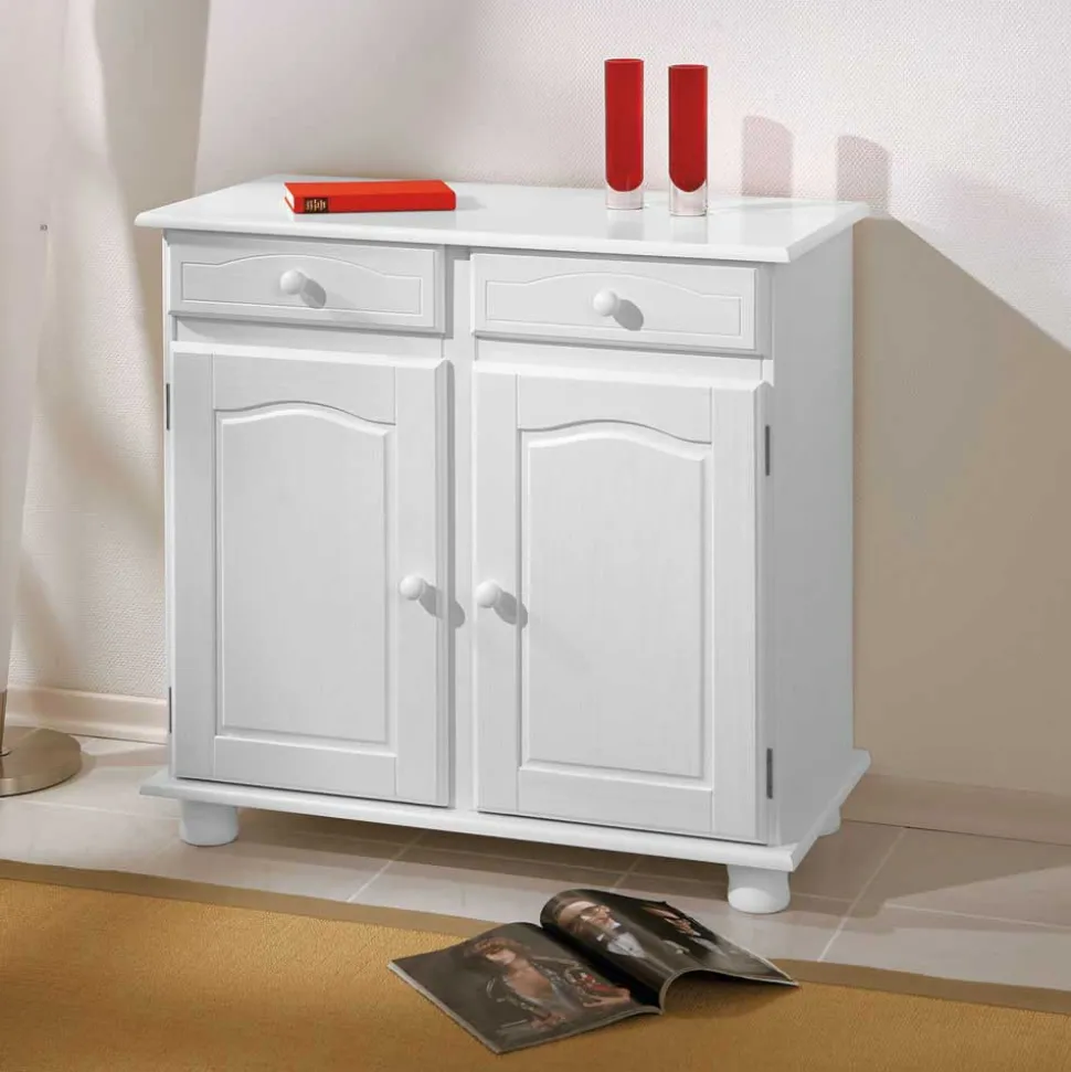 Kommode Menoria in Weiß