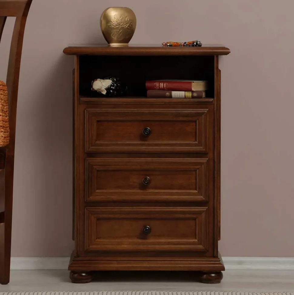 Kommode mit drei Schubladen und Fach - Manicos