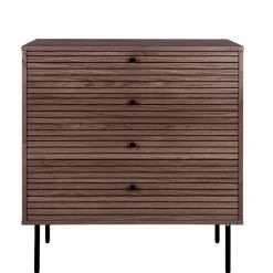 Kommode mit dunklem Furnier in Braun - Wega