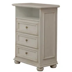 Kommode mit Fach und Schubladen in Antikweiß - Vicina