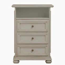 Kommode mit Fach und Schubladen in Antikweiß - Vicina