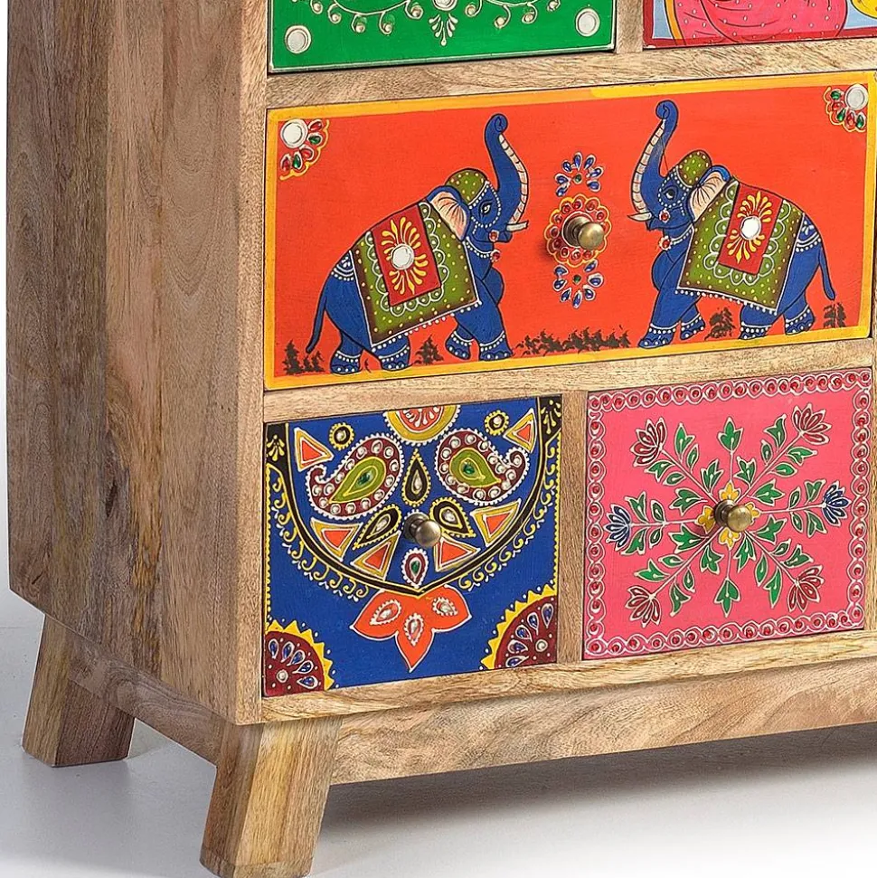 Kommode mit farbenfrohen Orient Motiven - Precio