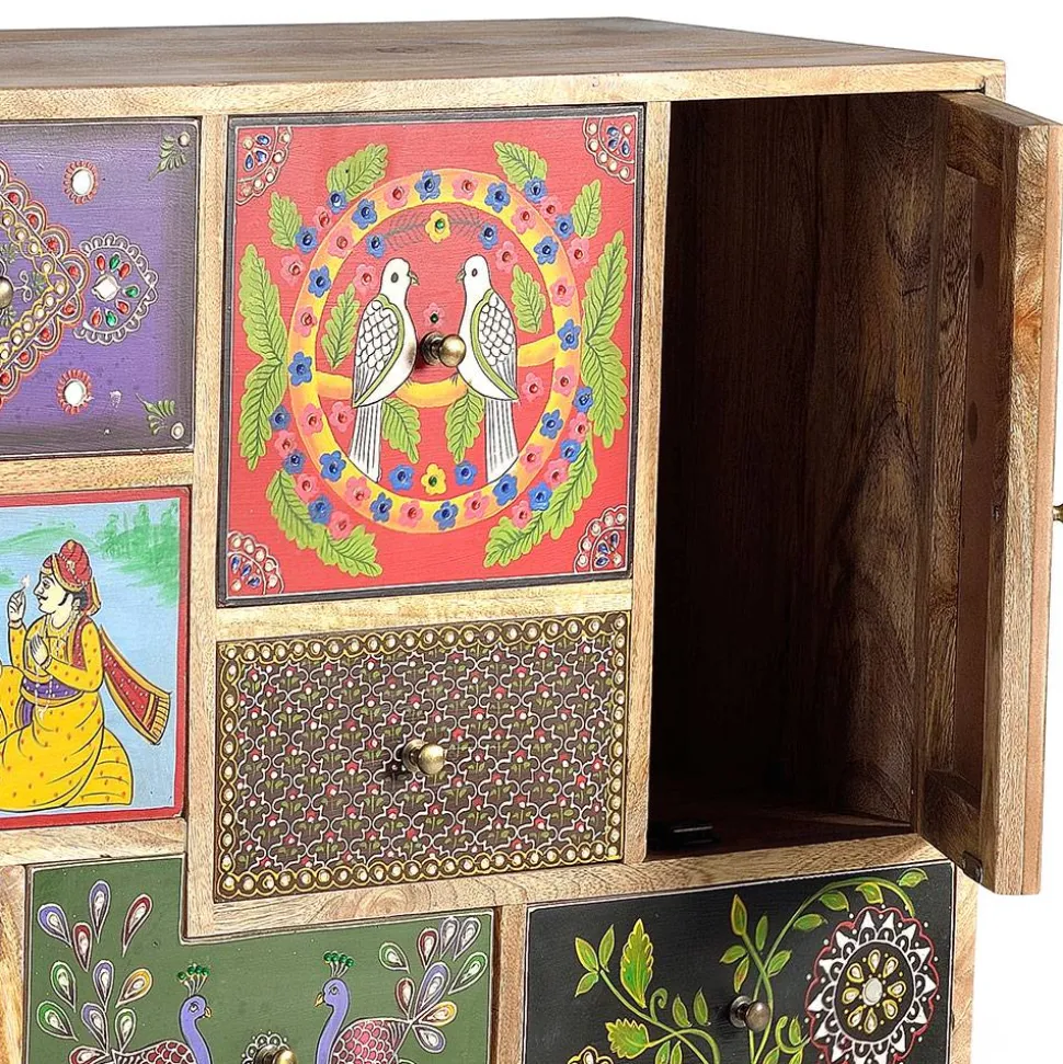 Kommode mit farbenfrohen Orient Motiven - Precio