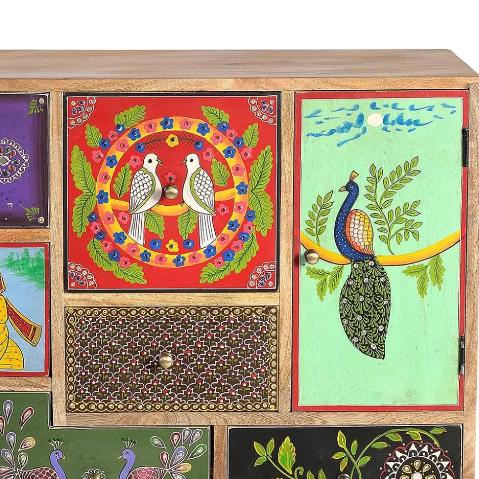 Kommode mit farbenfrohen Orient Motiven - Precio