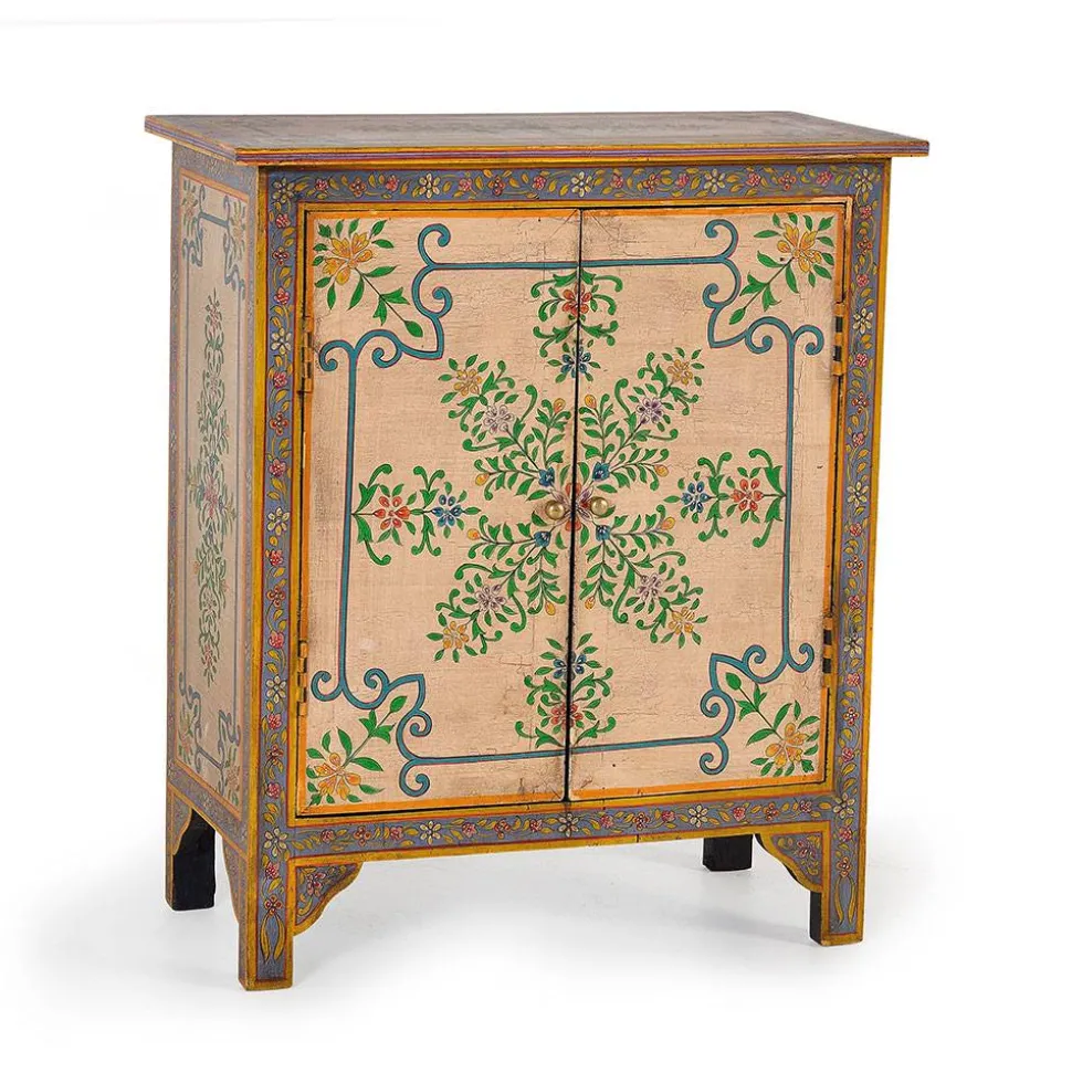 Kommode mit folkloristischen Blumen Motiven - Cacressa