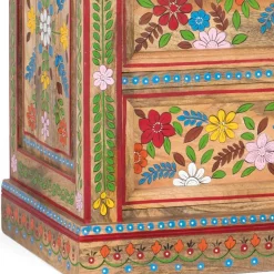Kommode mit Mustern Blumen und Pfau - Hectos