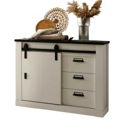 Kommode mit Schiebetür & drei Schubladen - Tramos