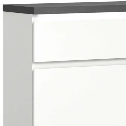 Kommode mit Schublade und zwei Schuhklappen - Suad