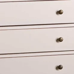 Kommode mit sechs Schubladen in Weiß - Zarinas