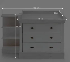 Kommode oder Wickelkommode Landhaus - Satumare
