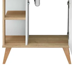 Kompakte Badmöbel im Skandi Design - Timur (dreiteilig)