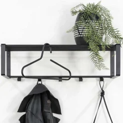 Kompakte Industry Garderobe in Schwarz - Satroni