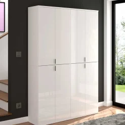 Kompakter Kleiderschrank 122x193x34 cm - Ejulia (zweiteilig)