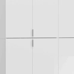 Kompakter Kleiderschrank 122x193x34 cm - Ejulia (zweiteilig)