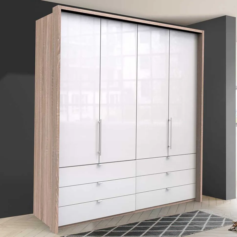 Kompakter Schlafzimmerschrank 200cm breit - Bosays