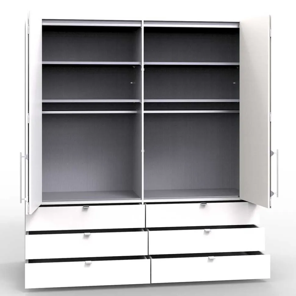 Kompakter Schlafzimmerschrank 200cm breit - Bosays