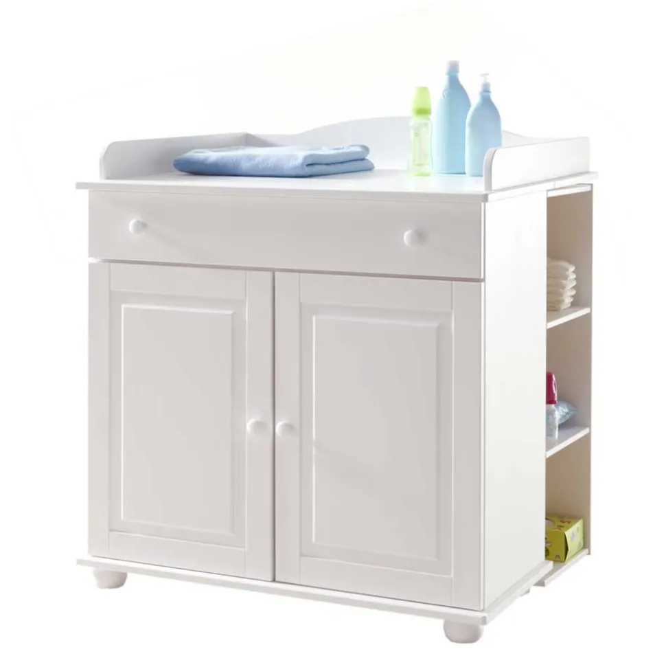 Komplett Babyzimmer Narcisso in Weiß (fünfteilig)