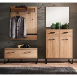 Komplett Flureinrichtung im Loft Style - Truvisas (vierteilig)